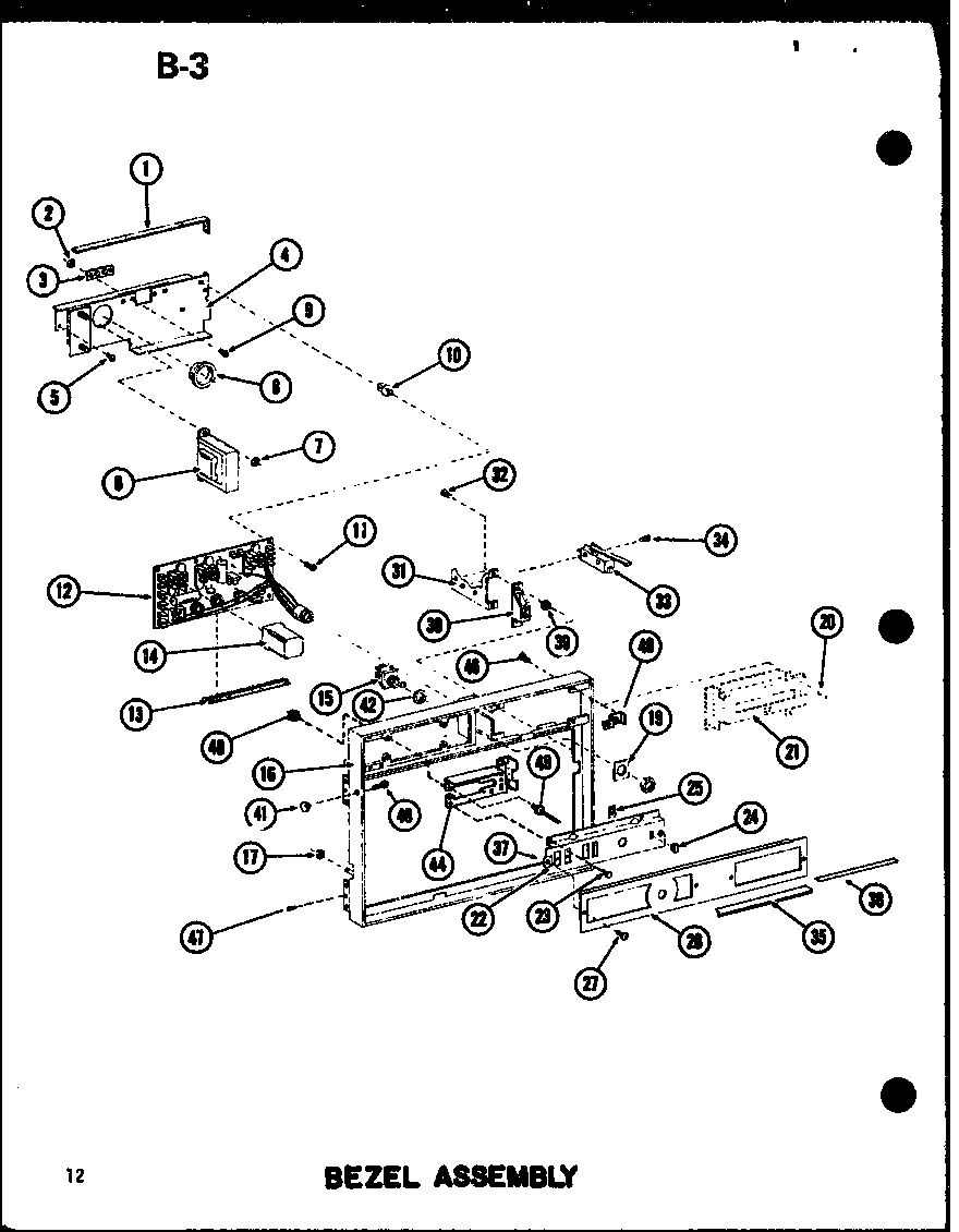 Bezel assembly