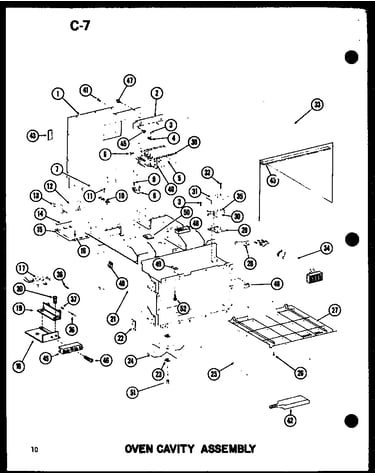 Oven cavity assembly