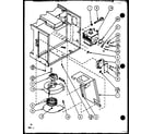 Amana RFS10-P7715412M blower and magnetron diagram