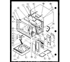 Amana RVS10B/P7787234M cabinet and control panel diagram
