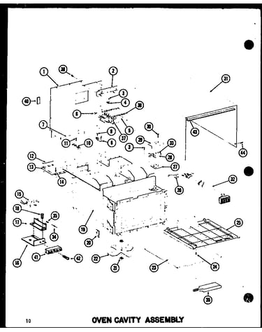 Oven cavity assembly