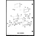 Amana RC-14/P72100-1M door assembly (rc-14/p72100-1m) (rc-14/p72100-3m) (rc-14/p72100-6m) (rc-20/p72100-4m) (rc-20/p72100-2m) (rc-20/p72100-5m) diagram