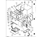 Amana RFS10MP-P1128106M cabinet and control panel diagram
