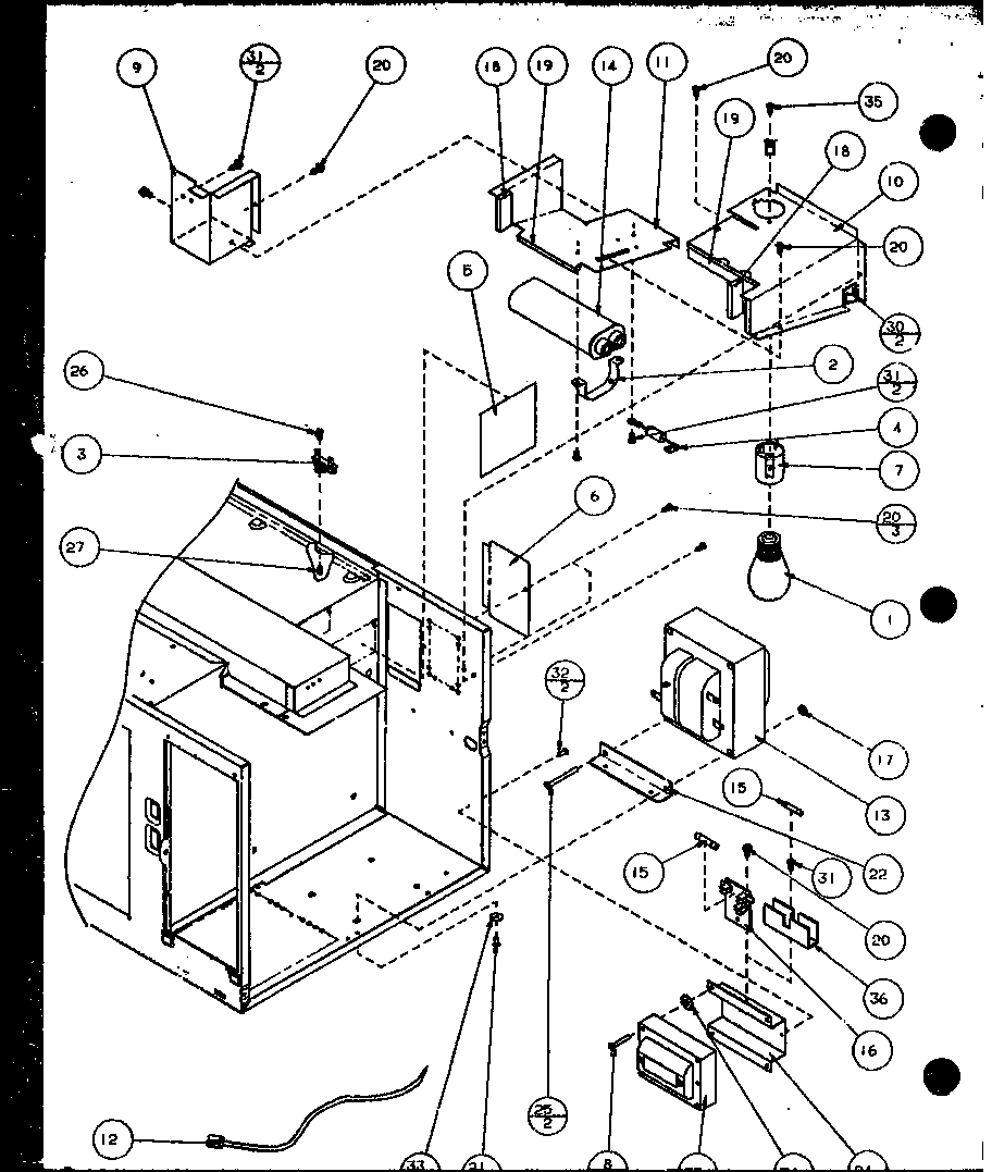 Transformer and magnetron