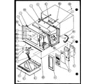 Amana RCS720B/P1140401M cabinet and controls diagram