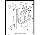 Amana ESMC-1/P18011-2T cabinet + start switch assembly diagram