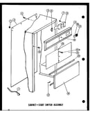 Cabinet + start switch assembly