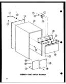 Cabinet + start switch assembly