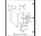 Amana ESMC-1/P18011-8T cabinet and start switch assembly diagram