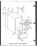 Cabinet and start switch assembly