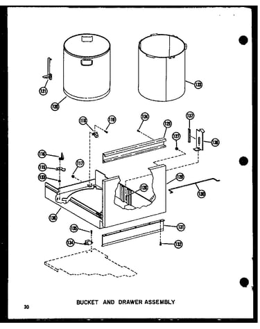 Bucket and drawer assembly