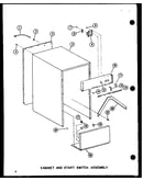 Cabinet and start switch assembly