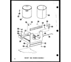 Amana SMCD-2W-AG/P18011-13TG bucket and drawer assembly diagram