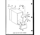 Amana ESMC-1-AG/P18011-15TG cabinet and start switch assembly diagram