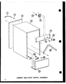 Cabinet and start switch assembly