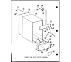 Amana SMCD-2B-A/P18011-16TA cabinet and start switch assembly diagram