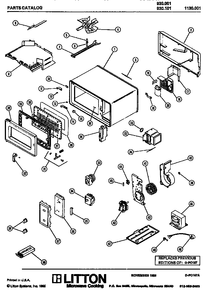 MW PARTS (930.001) (930.101) (1130.001)