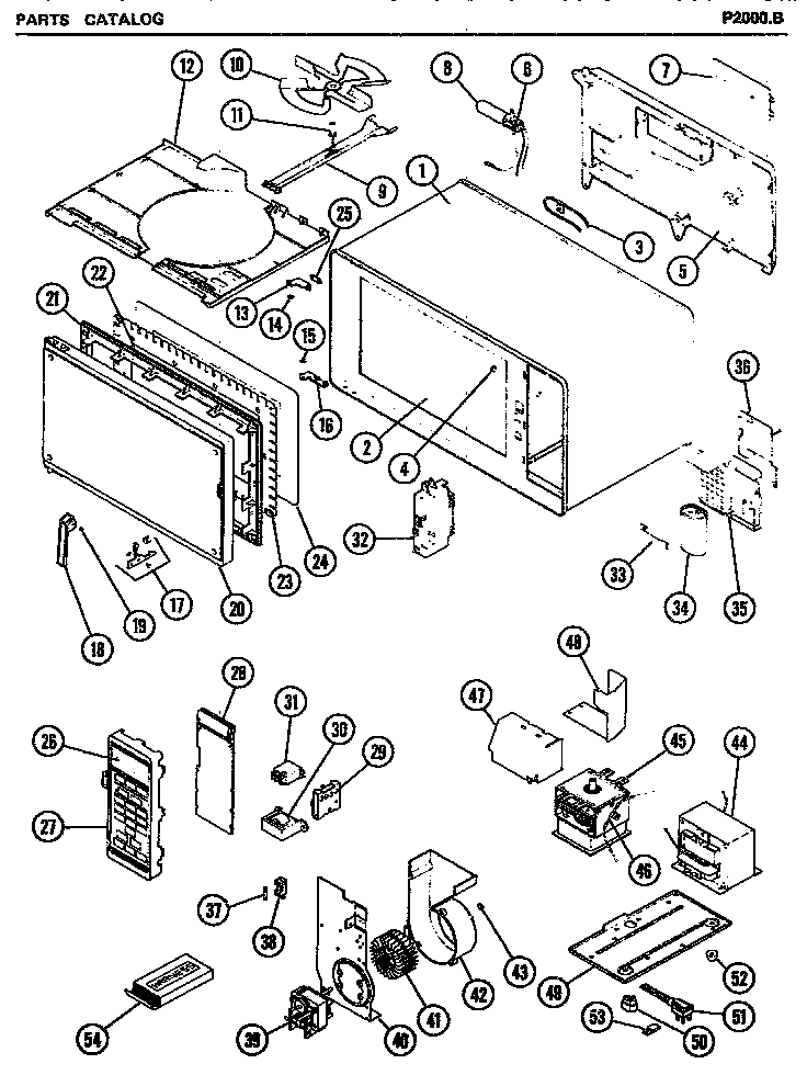 MICROWAVE PARTS (P2000.B)