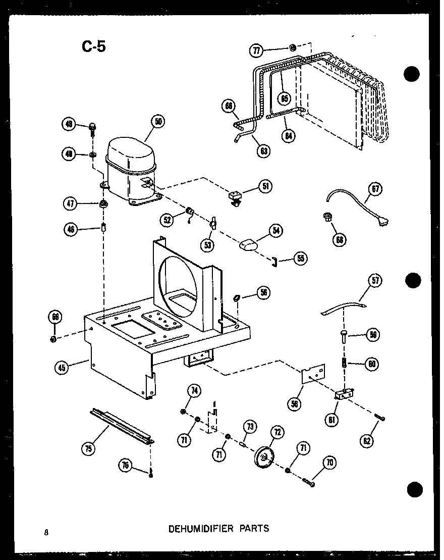 Dehumidifier parts