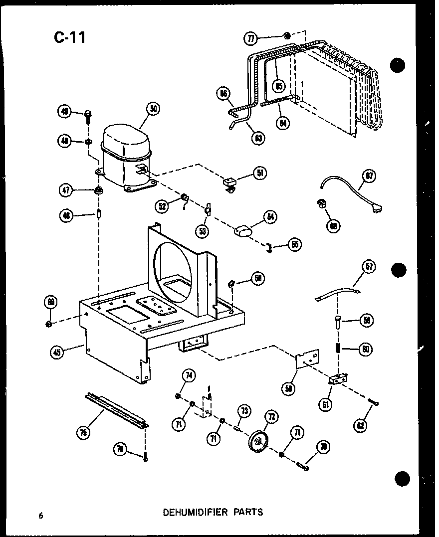 Dehumidifier parts