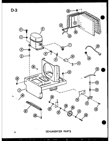 Dehumidifier parts