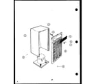 Amana DH30-P9966601R cabinet and front grille diagram