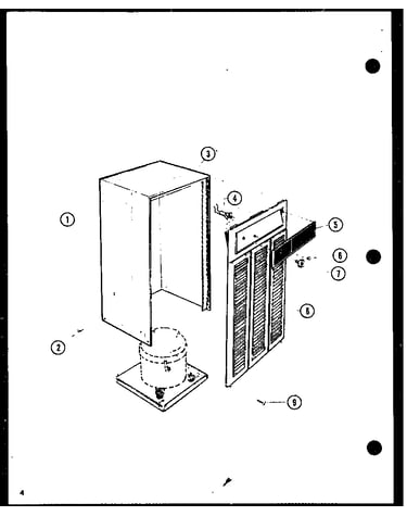 Cabinet and front grille