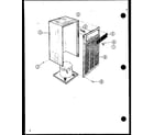 Amana DH40-P1161905R cabinet and front grille diagram
