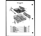 Modern Maid ZDW-850 rack assembly (zdw-880) diagram