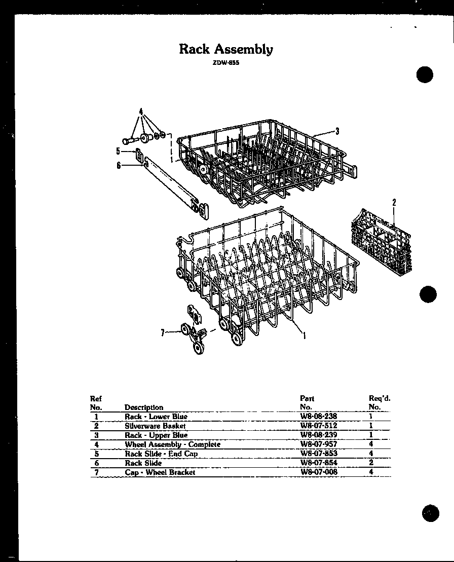 RACK ASSEMBLY (ZDW-855)