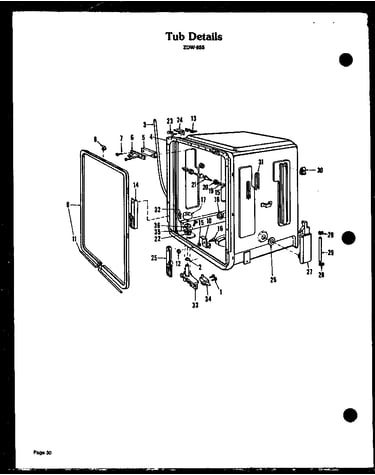 Tub details (zdw-855)