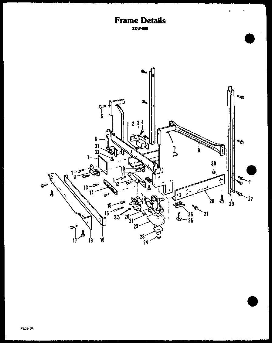 FRAME DETAILS (ZDW-880) (ZDW-860)