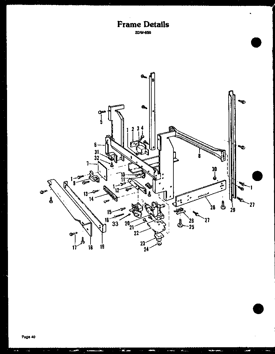 FRAME DETAILS (ZDW-850)