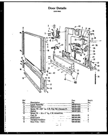 Door details (zdw-880a)