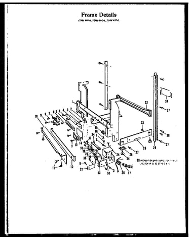 Frame details (zdw-880a) (zdw-855a) (zdw-860a)