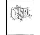 Caloric DCP226-11OR tub/gasket diagram