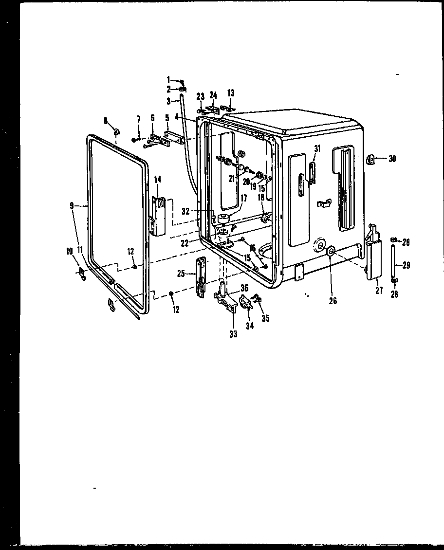 Tub/gasket