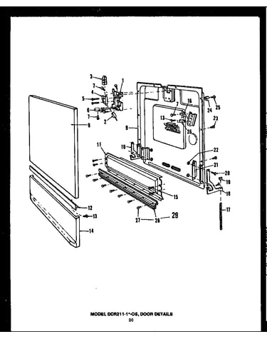 Door details (dcr211-1d-os) (dcr211-1f-os) (dcr211-1n-os) (dcr211-1c-os) (dcr211-1v-os)