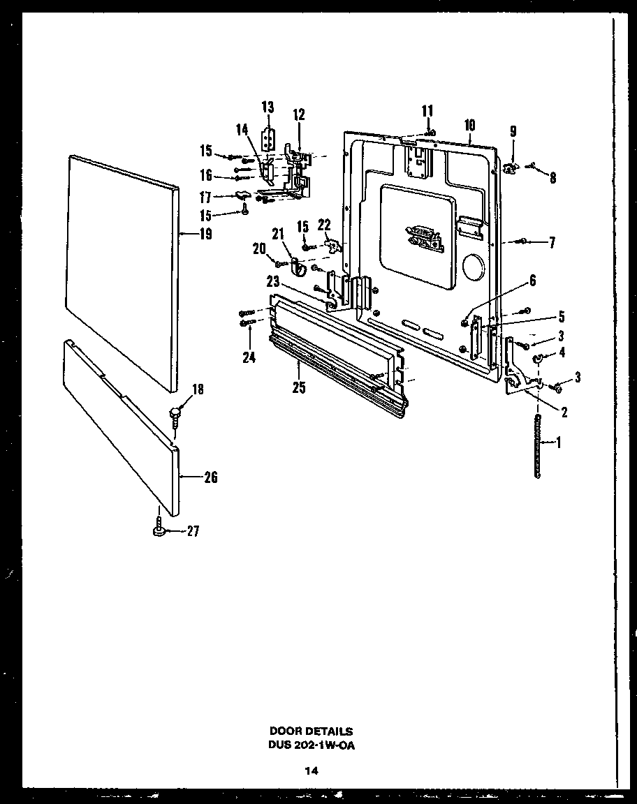 Door details (dus202-1w-0a)