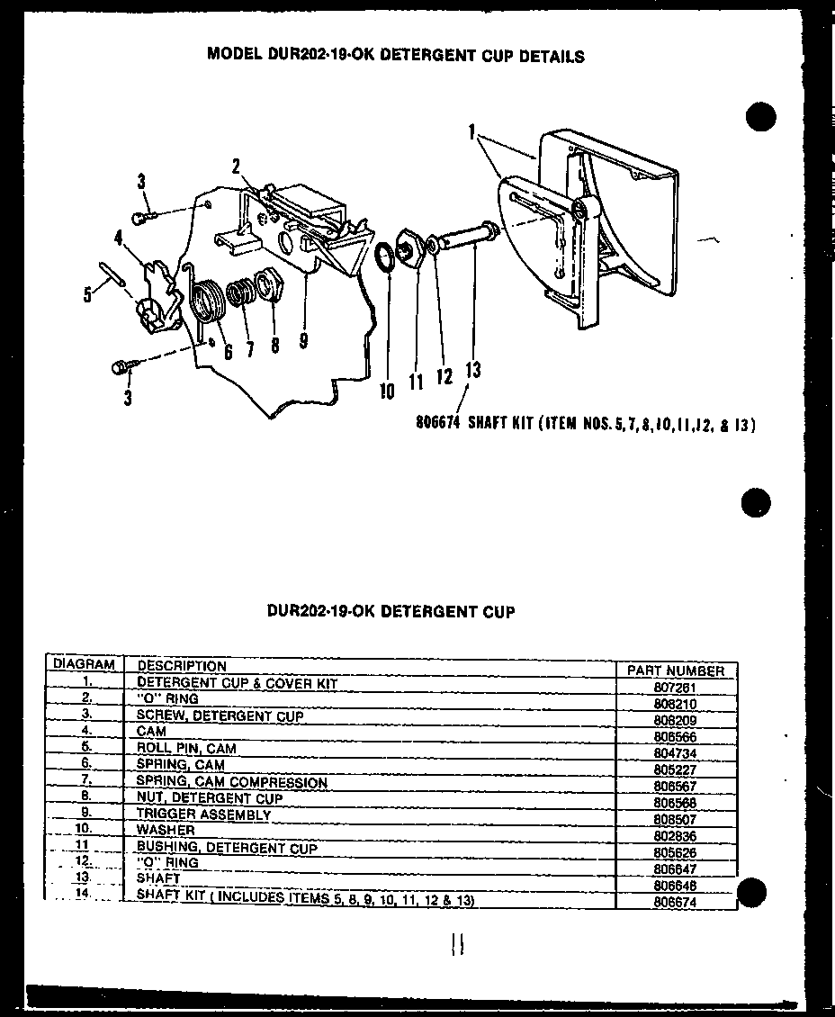 Detergent cup details