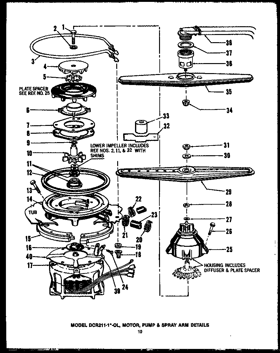 MOTOR (DCR-211-1H-OL) (DCR-211-1W-OL) (DCR-211-1L-OL)