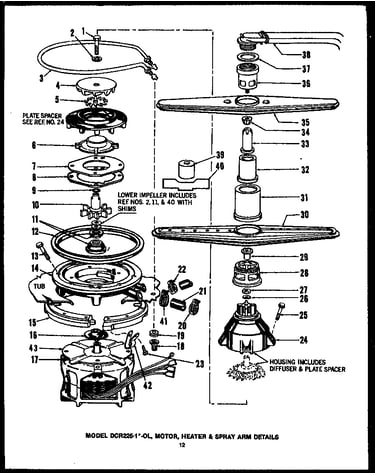 Motor (dcr-225-1a-ol) (dcr-225-1l-ol) (dcr-225-1h-ol) (dcr-225-1c-ol) (dcr-225-1w-ol)