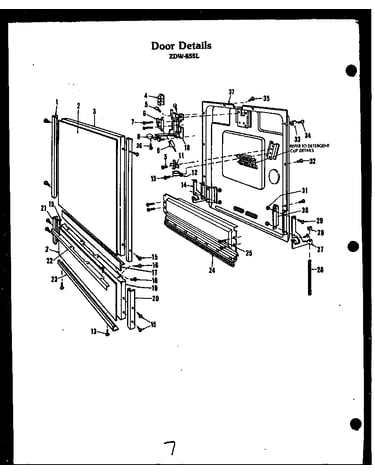 Door details (zdw-855l)