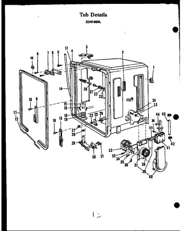 Tub details (zdw-880l)