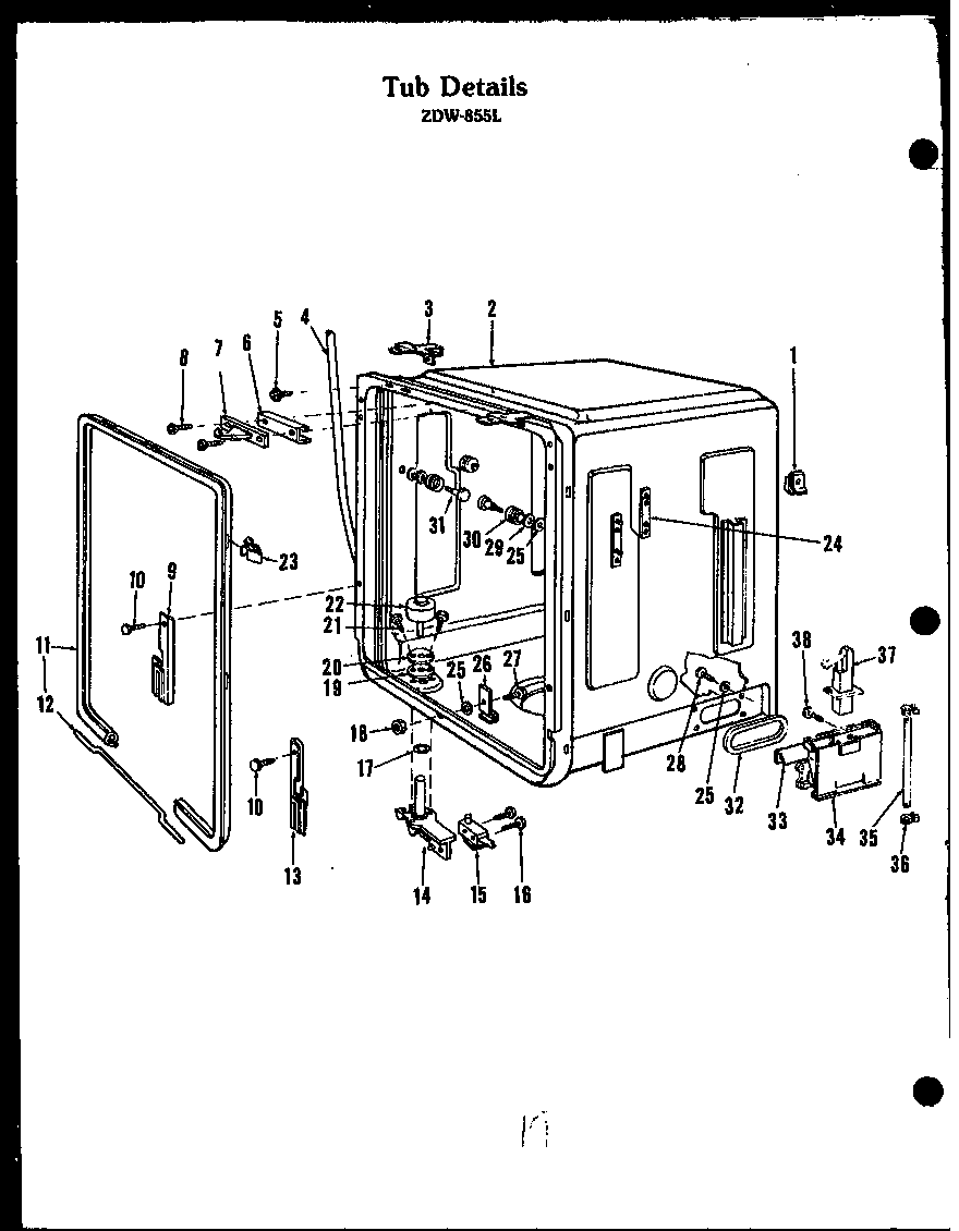 TUB DETAILS (ZDW-855L)