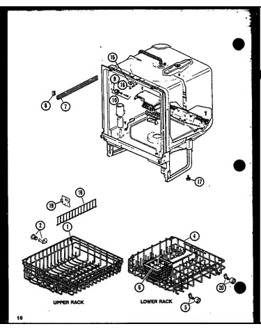 Upper rack