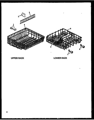 Upper/lower rack