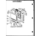 Modern Maid DDW950B/P1139737NB door assembly (gax100l/p1139727nl) (dus200w/p1139728nw) (dus300l/p1139729nl) (dus300b/p1139729nb) (dus400b/p1139730nb) (dus500b/p1139731nb) (ddw550b/p1139735nb) diagram