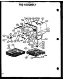 Tub assembly (gax100l/p1139727nl) (dus200w/p1139728nw) (dus300l/p1139729nl) (dus300b/p1139729nb) (dus400b/p1139730nb) (dus500b/p1139731nb) (ddw550b/p1139735nb)