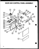 Door and control panel assembly (dcs450w/p1139734nw)